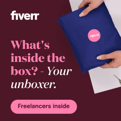 Fiverr - Unboxing Banner